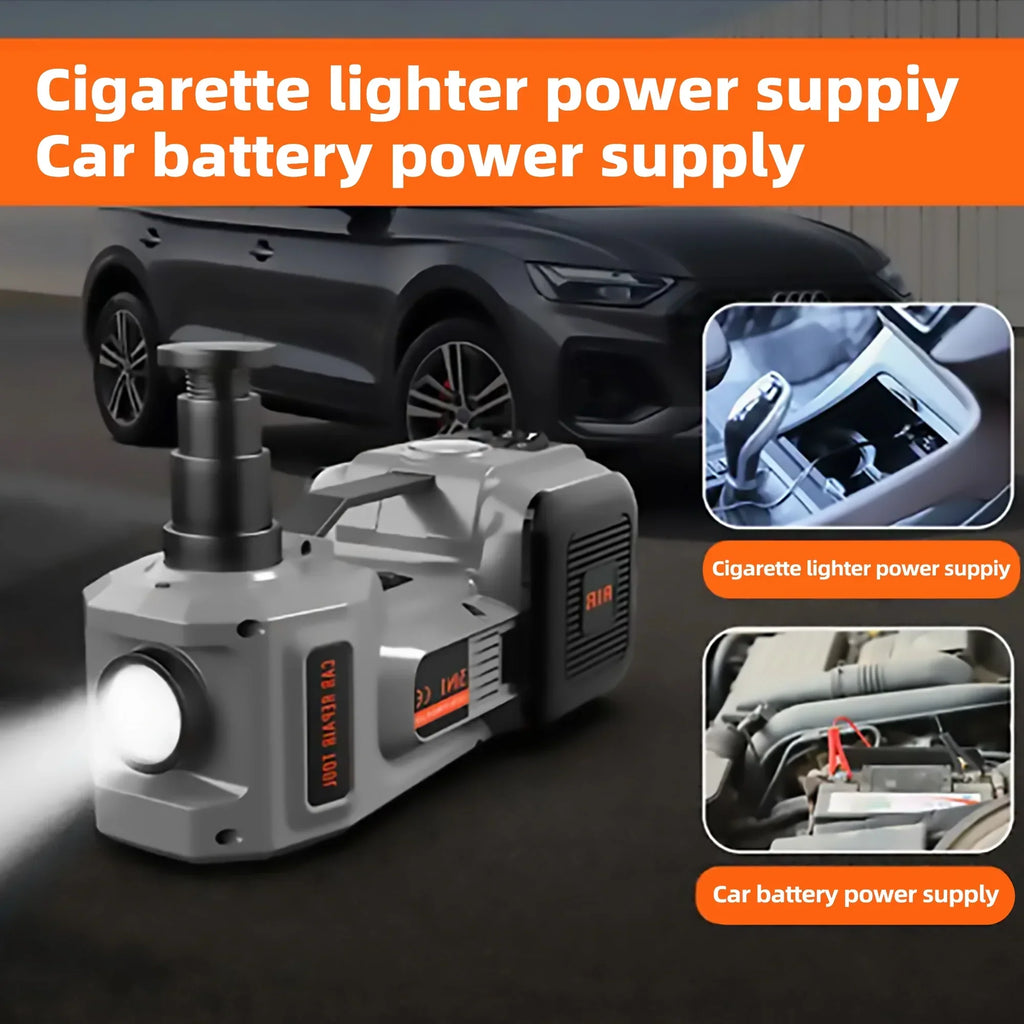 2026 NewSZTAA Electric Car Jack Lift with Air Compressor and Emergency Hammer 5 Ton/11023 lbs Hydraulic Jack for SUV Sedan Truck Change Tires Garage Repair
