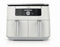 2026 NewNinja Foodi 6-in-1, 8 Quart 2-Basket Air Fryer with DualZone Technology -White