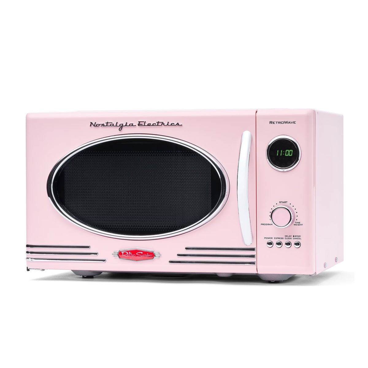 2026 NewNostalgia Retro Microwave for Countertop 0.9 cu ft Vintage Microwave, Ivory