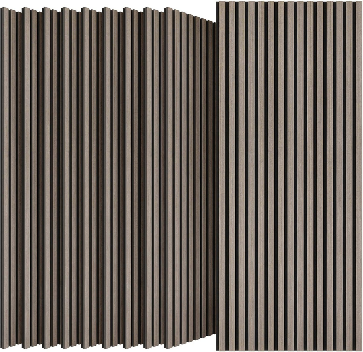 2026 TONOR Paneles acústicos decorativos de madera, 120 x 60 cm, paquete de 8, teca