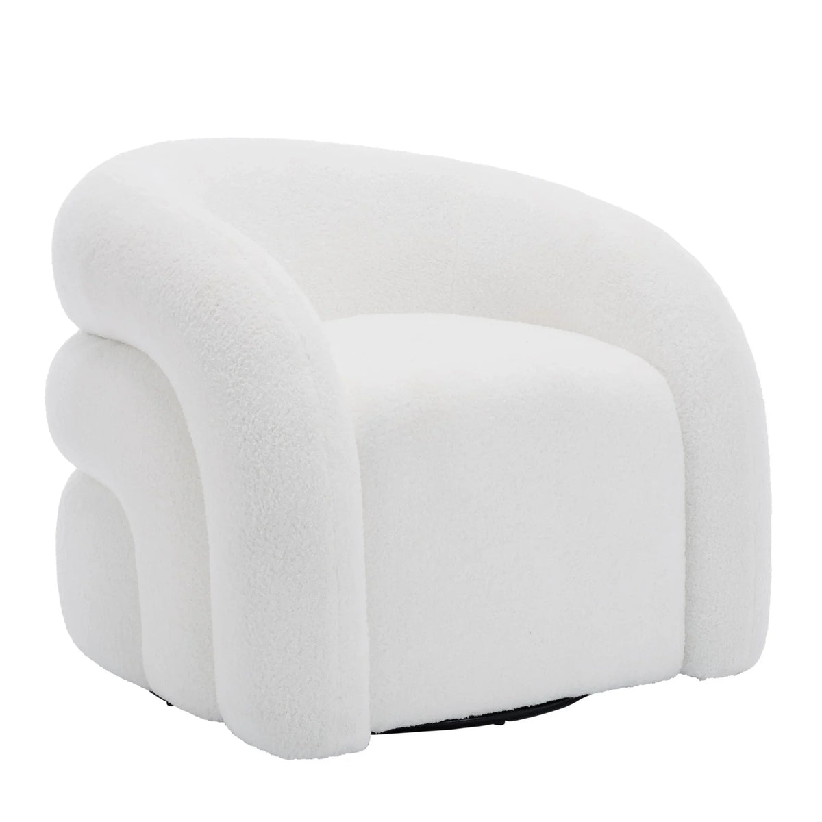 2026 New360" Swivel Accent Chair for Living Room, Boucle Barrel Armchair Single Sofa Chair Reading Chair, Sage Green