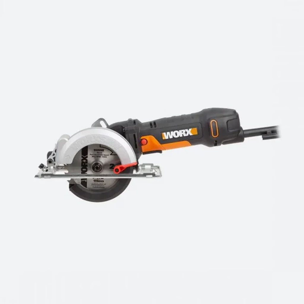 2026 NewWORX WX439L 4.5 Inch and 4.5 Amp One Hand Compact Circular Saw, Black and Orange