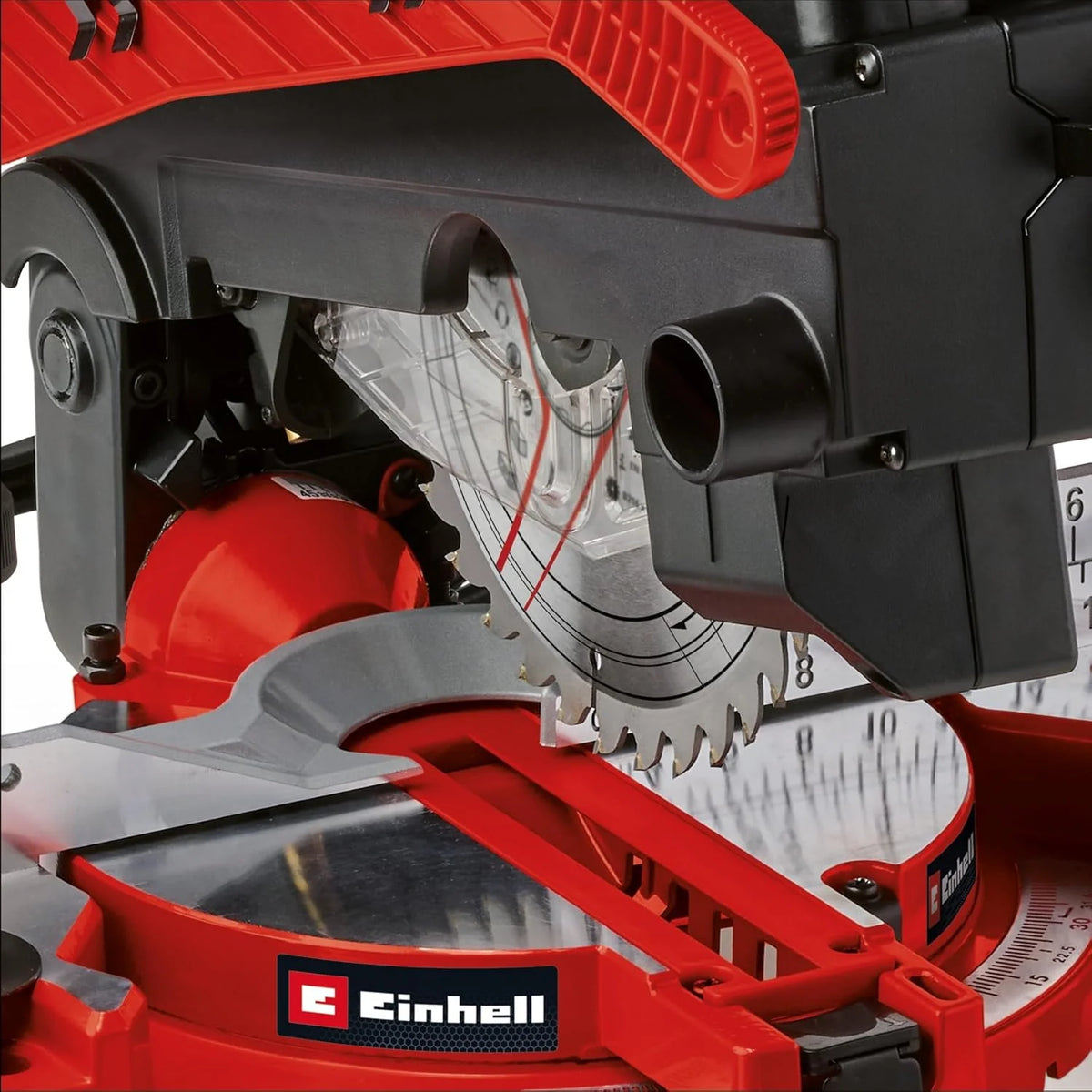 2026 Einhell Sierra ingletadora y tronzadora y mesa TE-MS 216 T (1500W, hoja de sierra de Ø216mm, ancho de corte 120mm, profundidad 55mm, incl. láser de línea de corte, func. de sierra circular de mesa)