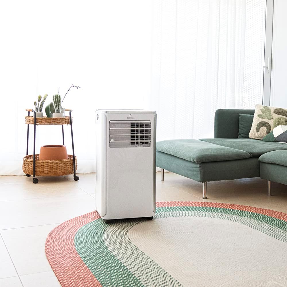 2026 Cecotec Aire Acondicionado Portátil con Mando a Distancia ForceClima 9100. 9000 BTU, Bajo Consumo, Pantalla LED, 4 Modos, 2 Velocidades, Cobertura 20-25m2