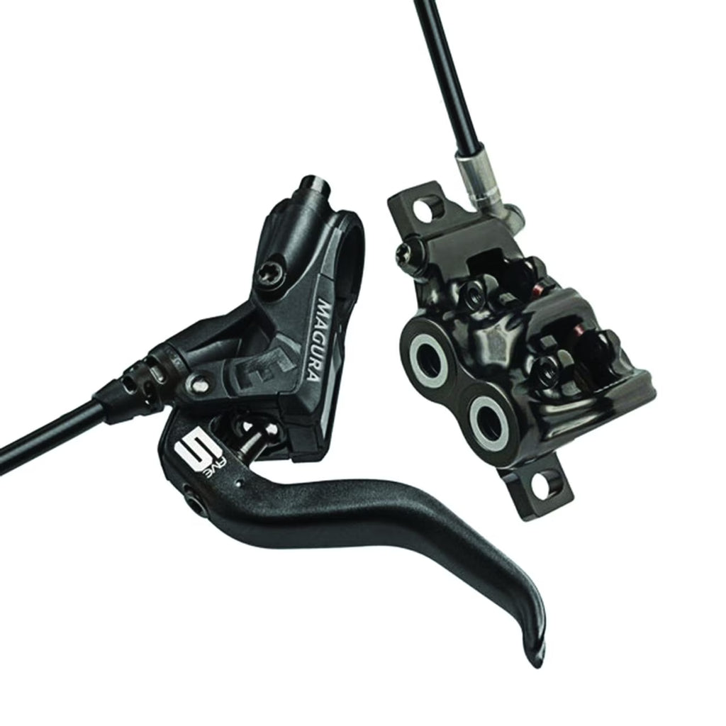 2026 NewMagura MT5 Disc Brake and Lever - Front or Rear, Hydraulic, Post Mount, Black