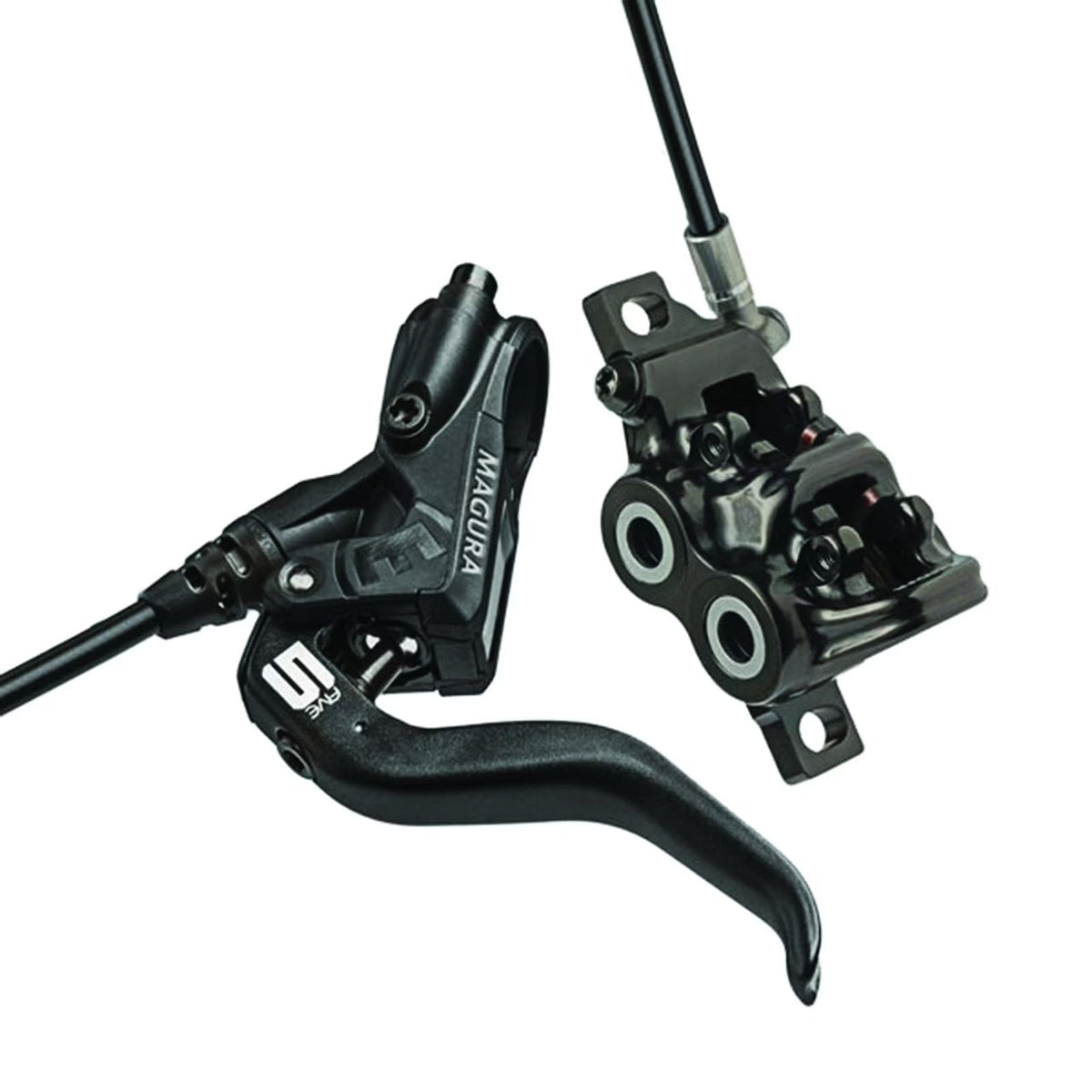 2026 NewMagura MT5 Disc Brake and Lever - Front or Rear, Hydraulic, Post Mount, Black
