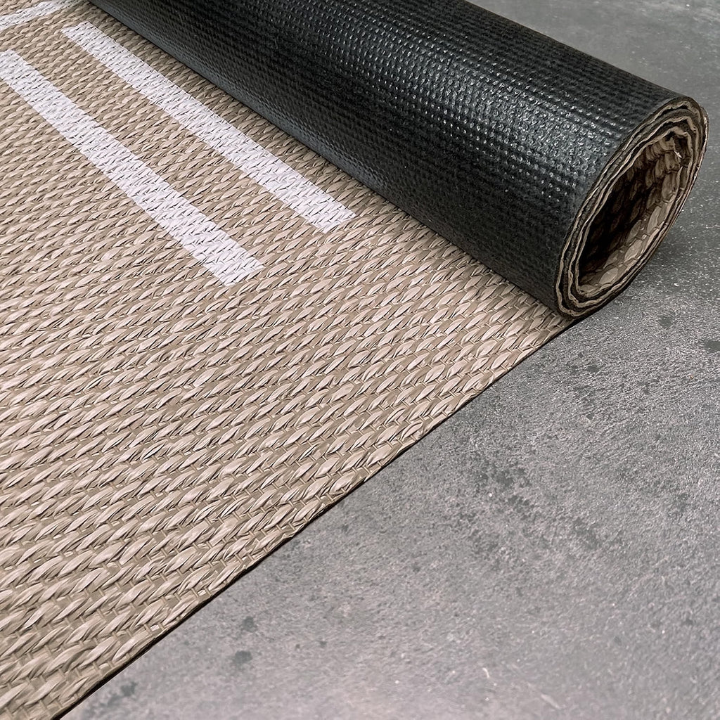 2026 Alfombra vinílica Premium de tejido trenzado de alta gama Marrón 200x290 cm