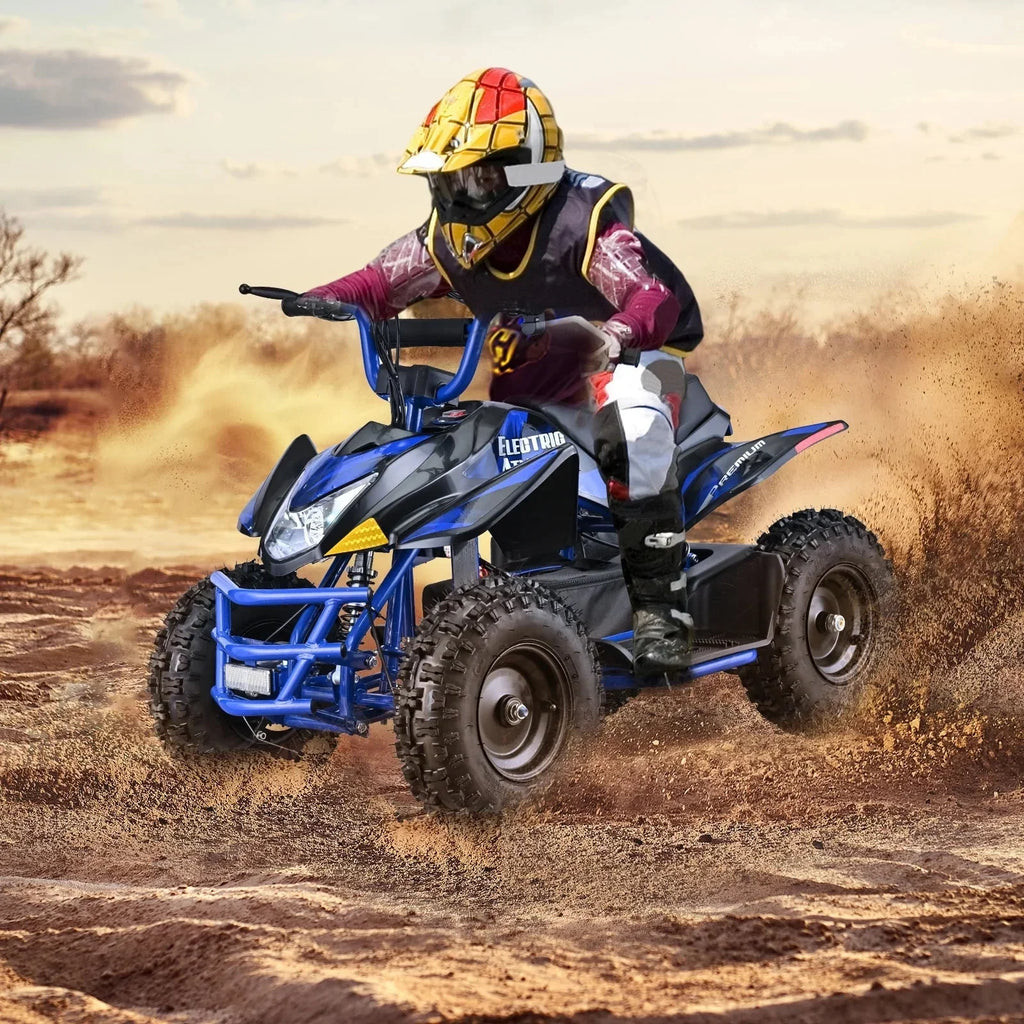 2026 NewAoemoe 500W Ride-On Racer �C 15mph Speed, 36V Battery, 45�C60 Min Play, Blue