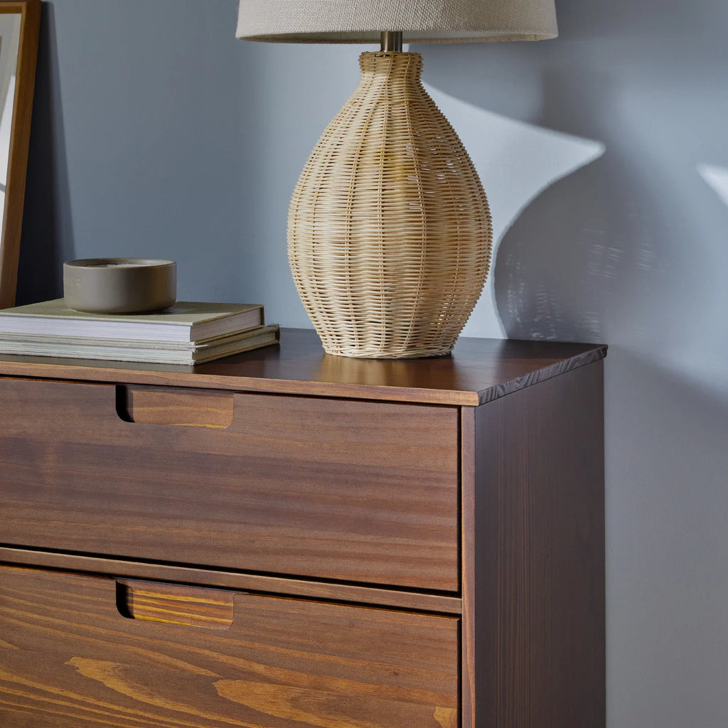 2026 NewWalker Edison Sonoma 6-Drawer Solid Wood Caramel Dresser