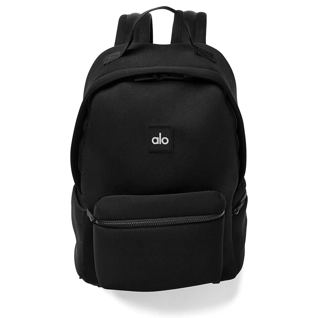 2026 NewAlo Yoga Stow Backpack in Black Neoprene with Detachable Pouch, Laptop Sleeve - Water-Resistant Sport Gym Backpack for Adults