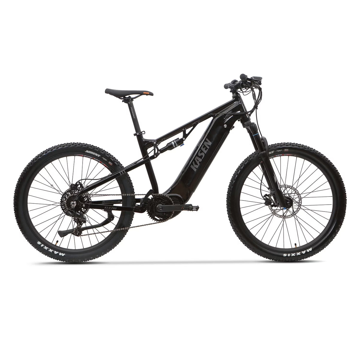 2026 NewKasen Electric Mountain Bike Mid-driven 500w 48v 15ah Full Suspension Throttle and Pedal Assist