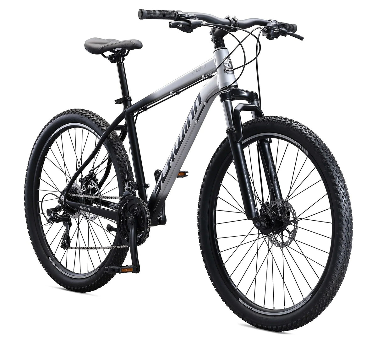 2026 NewSchwinn AL Comp 27.5 inch Men's Mountain Bike, 21 Speed Adult Bicycle, Grey