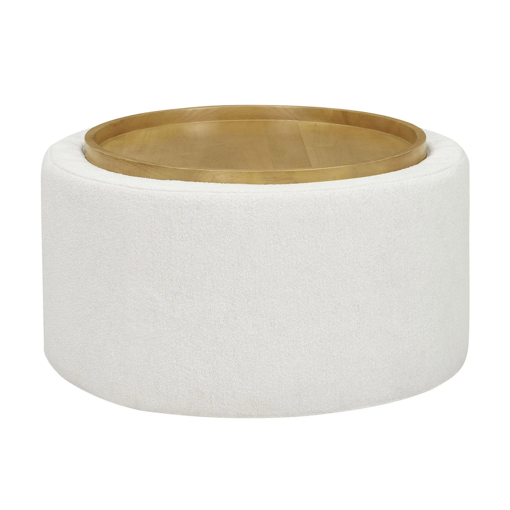 2026 NewBeautiful Drew Stowaway Coffee Table with Storage by Drew Barrymore, Cream