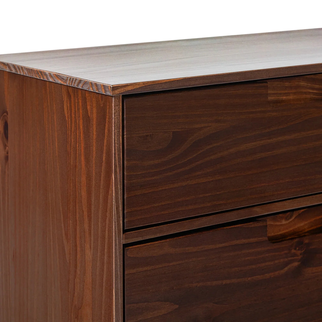 2026 NewWalker Edison Sonoma 6-Drawer Solid Wood Caramel Dresser