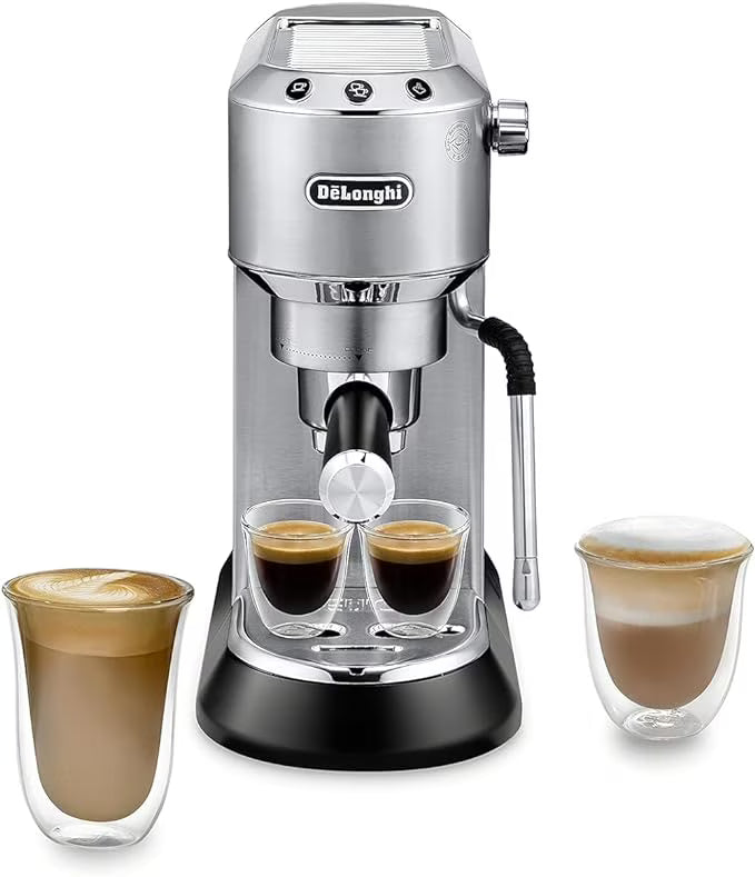 2026 NewDe'Longhi Dedica Arte 15-Bar, 2-Cup Metal Espresso Machine