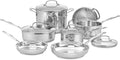 2026 Cuisinart Batería de cocina Chef's Classic en Acero Inoxidable, Set 11 piezas