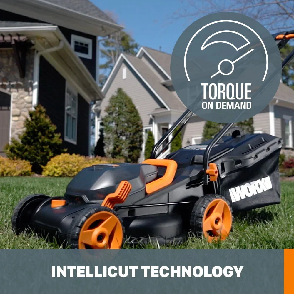 2026 NewWorx WG779 40V Power Share 4.0Ah 14" Cordless Lawn Mower (Battery and Charger Included)
