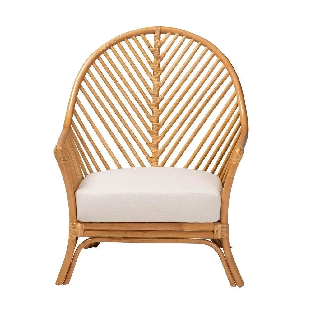 2026 Newbali & pari Lisabon Bohemian Light Honey Rattan Arm Chair
