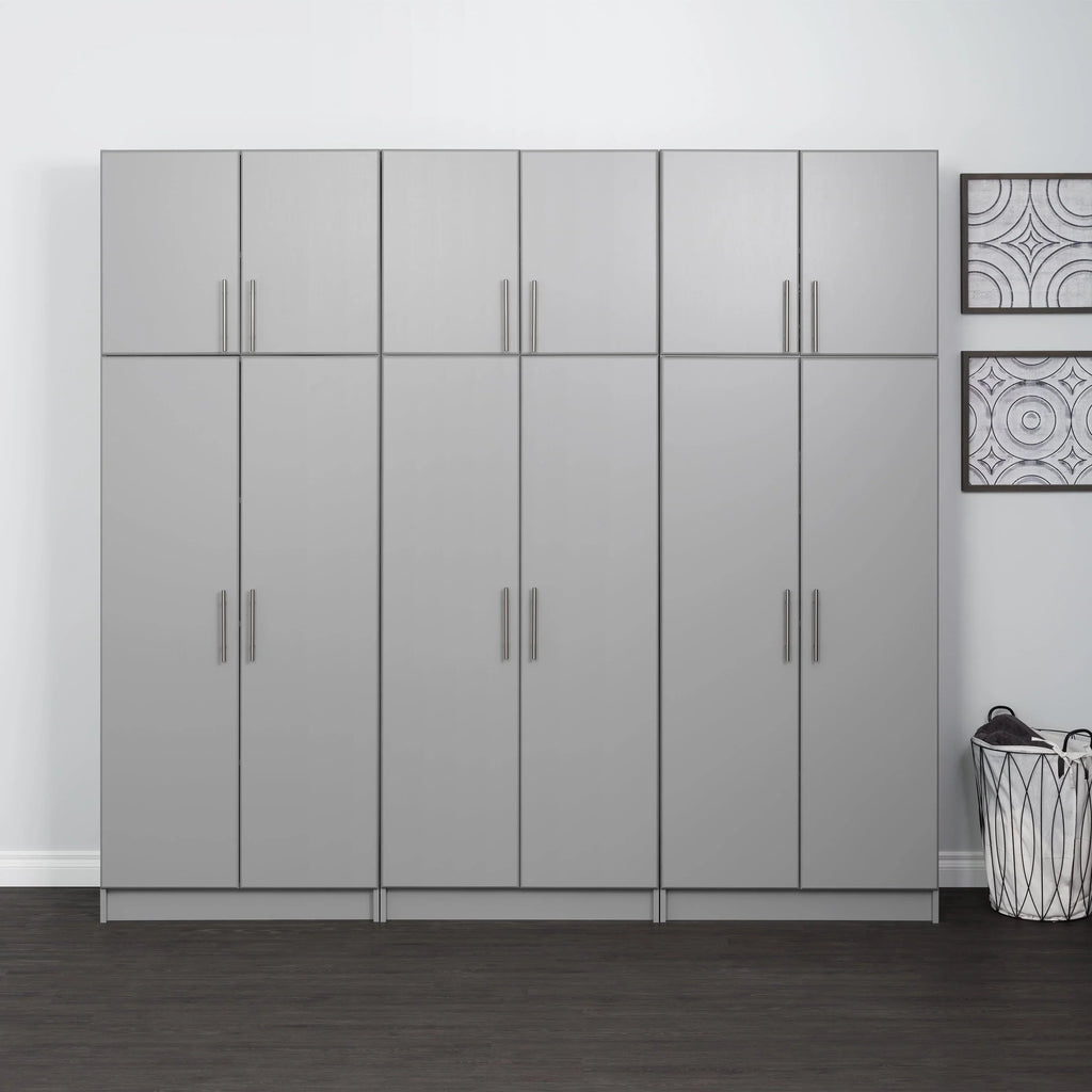 2026 NewPrepac Elite 2 Door Standing Storage Cabinet, Light Gray