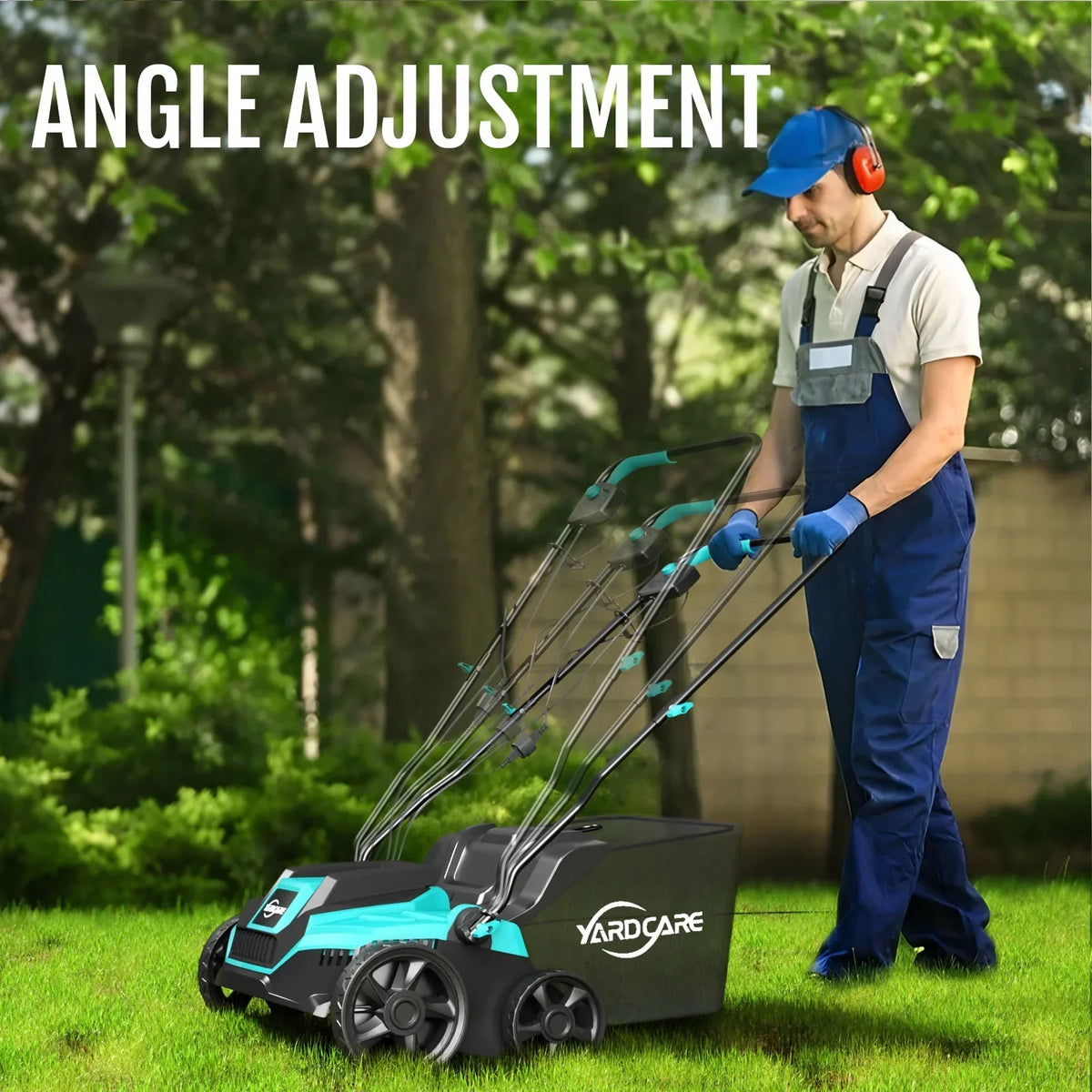 2026 New2-in-1 Scarifier and Dethatcher �C Deep Soil Revitalization with High-Torque Motor, Adjustable Depth Control, Dual Safety Switch & Removable 10.5-Gallon Thatch Bag