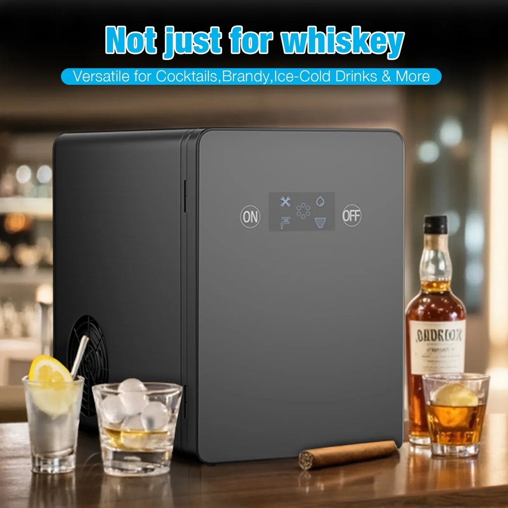 2026 NewTABU 40Lbs/24H Countertop Ice Maker Machine,3 in 1 Ice Maker with Water Dispenser,Crushed Ice,Black