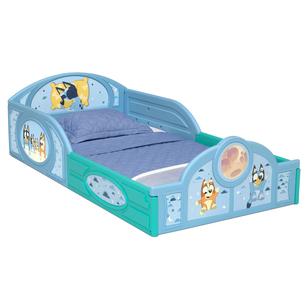 2026 NewBluey 3-Piece Toddler Bedroom Set by Delta Children, Blue