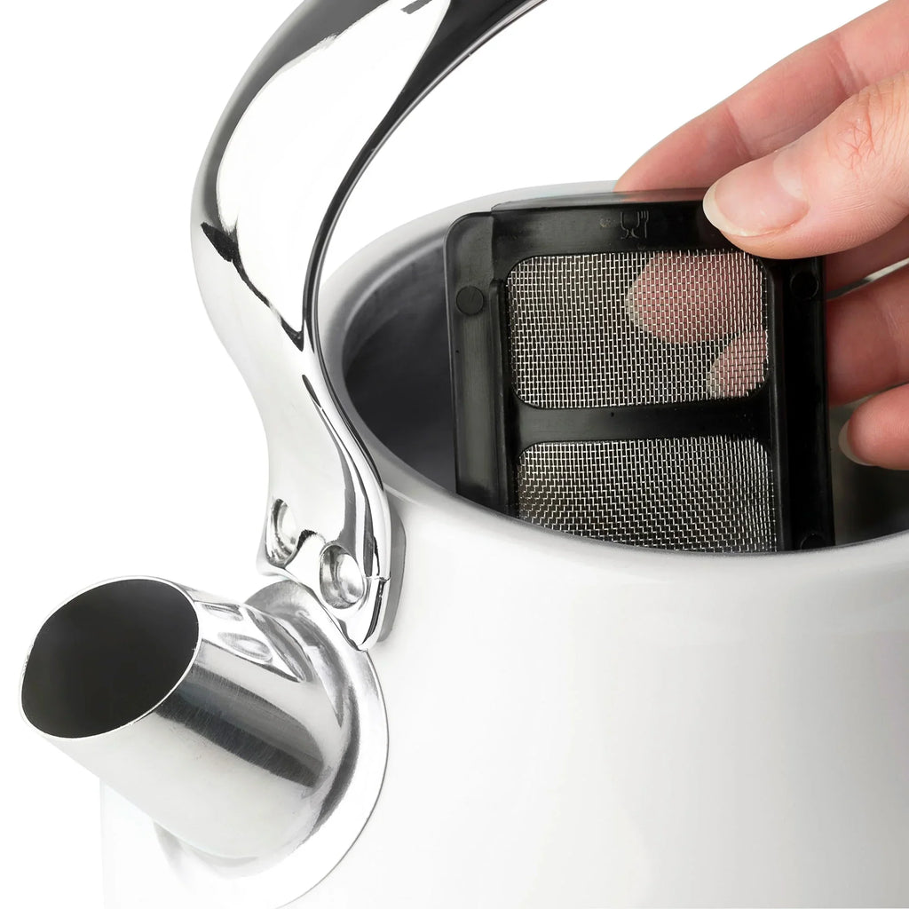 2026 NewHaden Heritage 1500 1.7 Electric Kettle, Matte Black Finish with Copper Accents