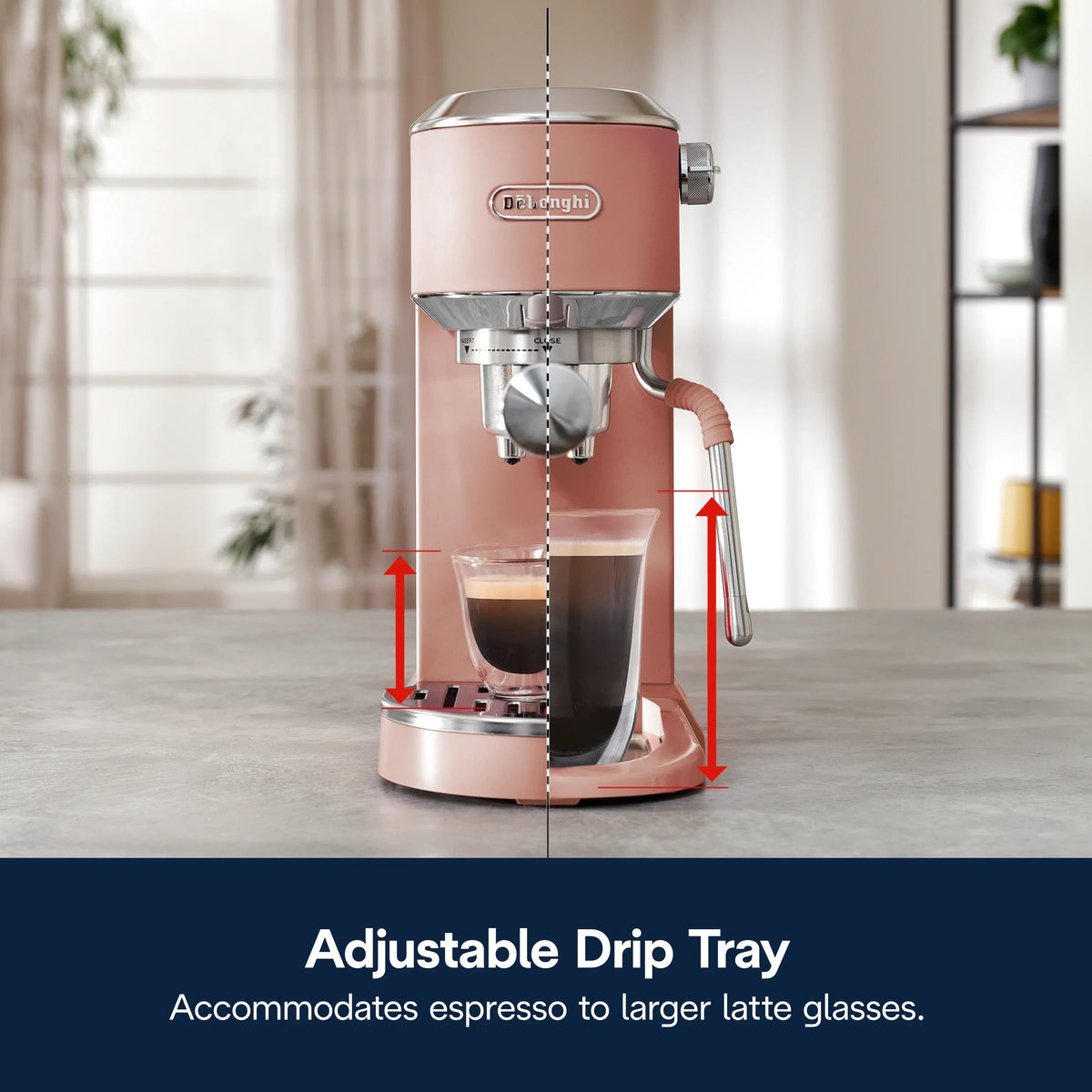 2026 NewDe’Longhi Dedica Duo Espresso Machine, Compact Size with Built in Frother for Latte Art, Brew Espresso, Cold Brew, Lattes & More, Stainless Steel