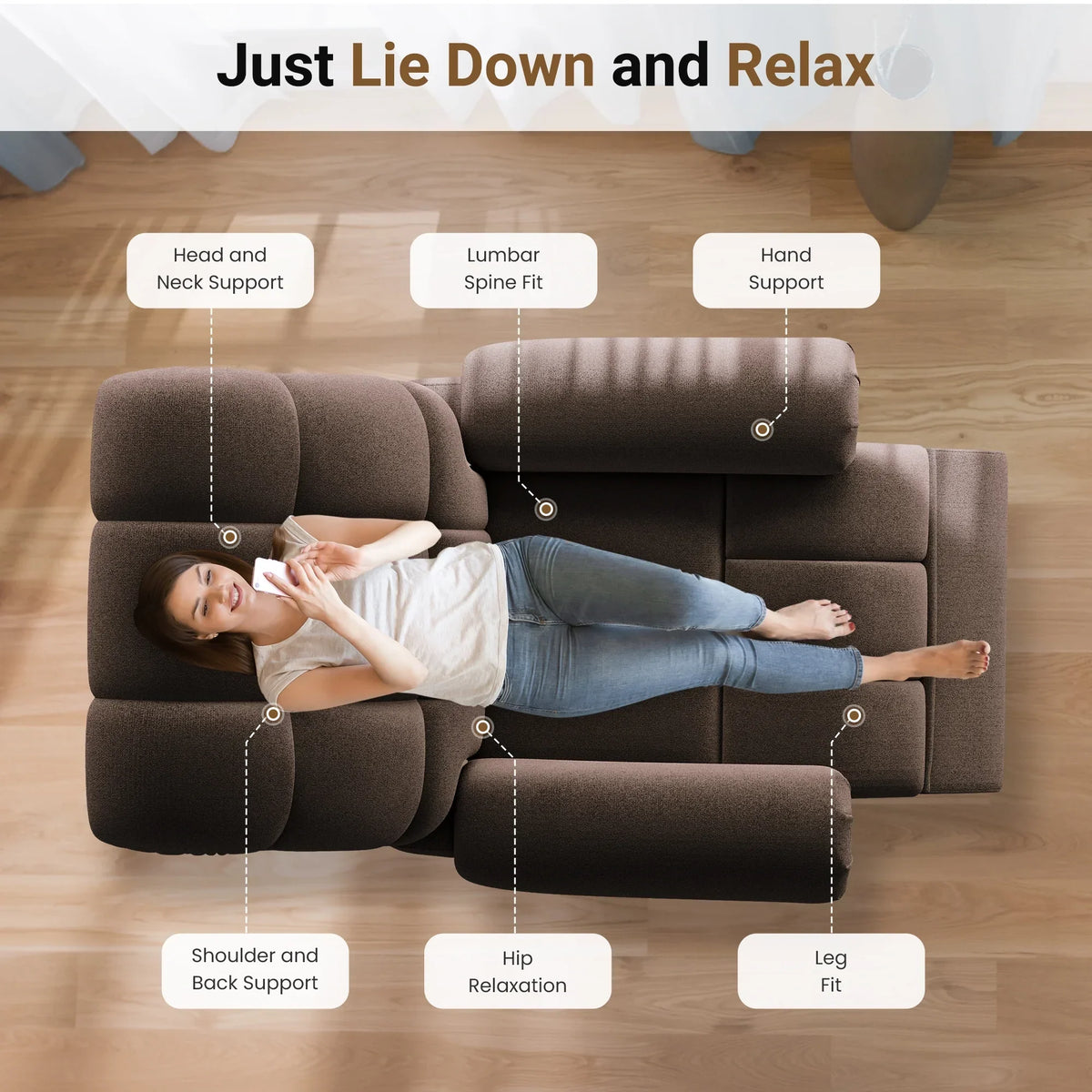 2026 NewPower Recliner Chair,Electric Recline Sofa Chair for Adults with USB Port,Comfy Teddy Fleece Adjustable Cloud Sofa,Tool-Free Setup,Beige White