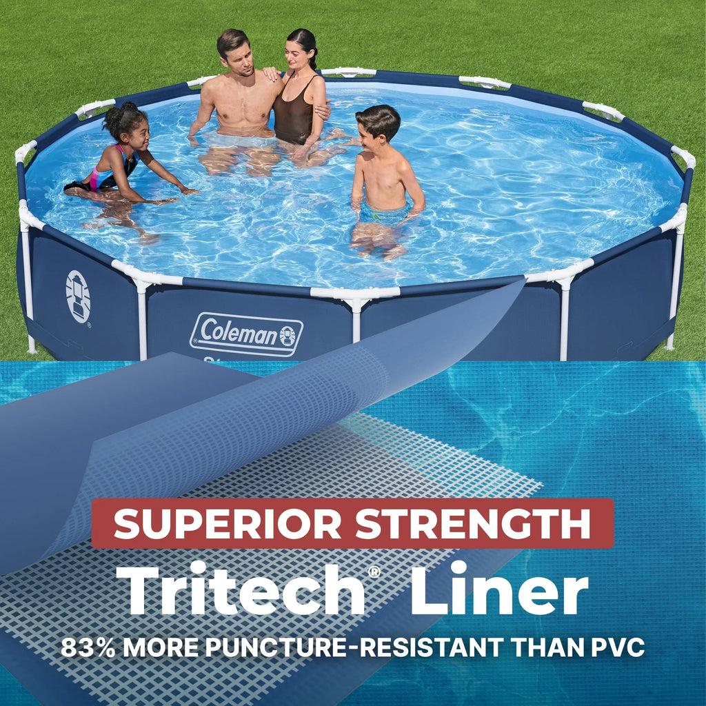 2026 NewColeman Steel Pro 12 ft. x 33 in. Round Metal Frame Above Ground Pool Set