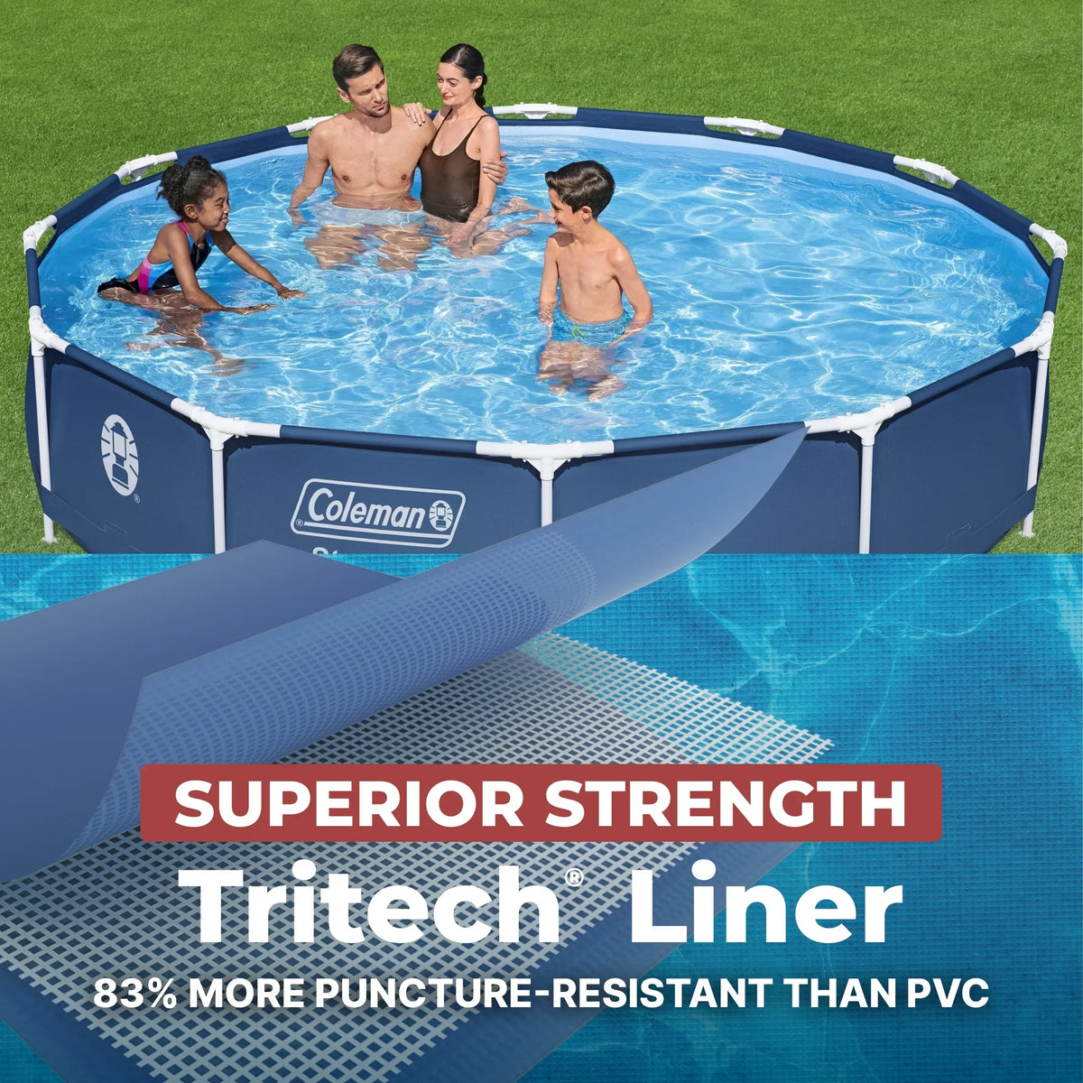 2026 NewColeman Steel Pro 12 ft. x 33 in. Round Metal Frame Above Ground Pool Set