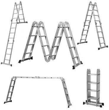 2026 TREPPE Escalera Articulada Plegable Multifunción Aluminio 4x4 Escalones