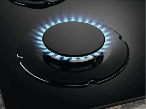 2026 ELECTROLUX EGG6407K Placa de gas 59 x 51 cm, 4 quemadores, rejilla de hierro fundido, negra