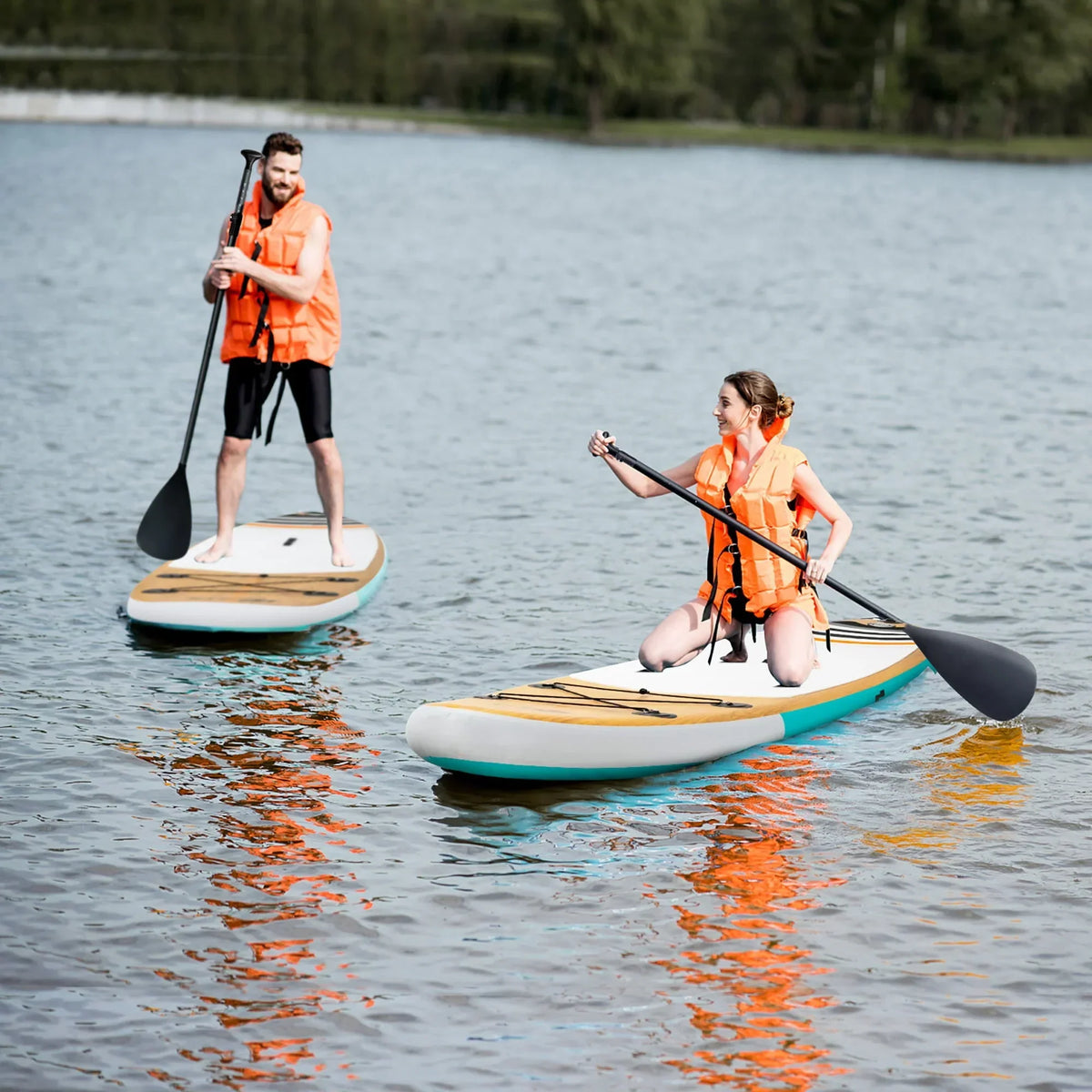 2026 NewGoplus 11' Inflatable Stand Up Paddle Surfboard W/Bag Aluminum Paddle Pump