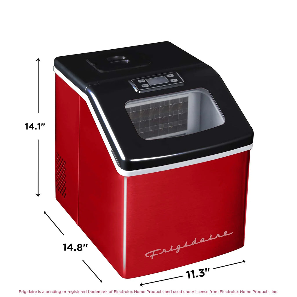 2026 NewFrigidaire 40lbs. Countertop Clear Square Ice Maker - Stainless Steel