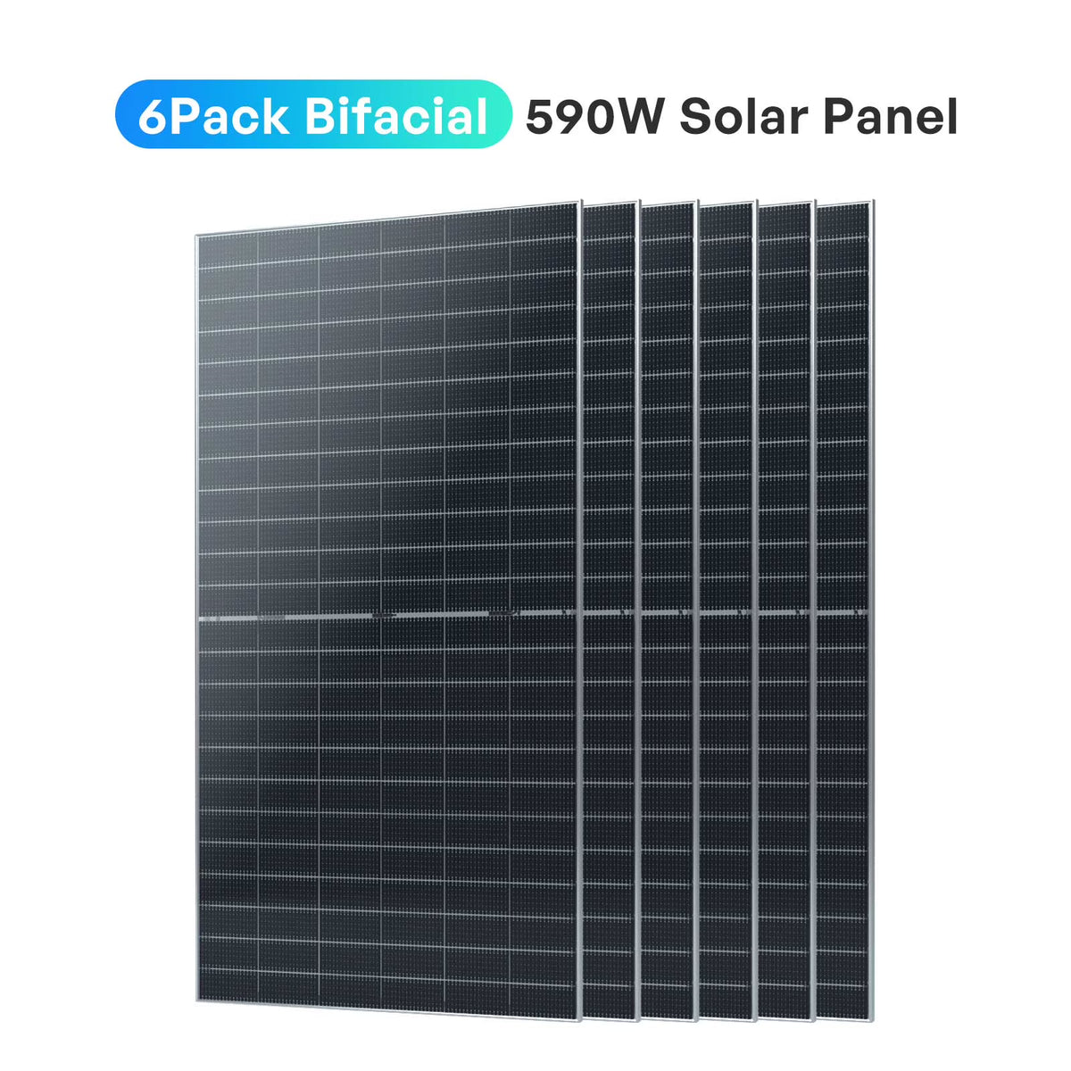 2026 NewRenogy 4pcs 590 Watt Solar Panel, 12V/24V Bifacial N-Type Monocrystalline Solar Panel for Homes Roof RV Boat Camping