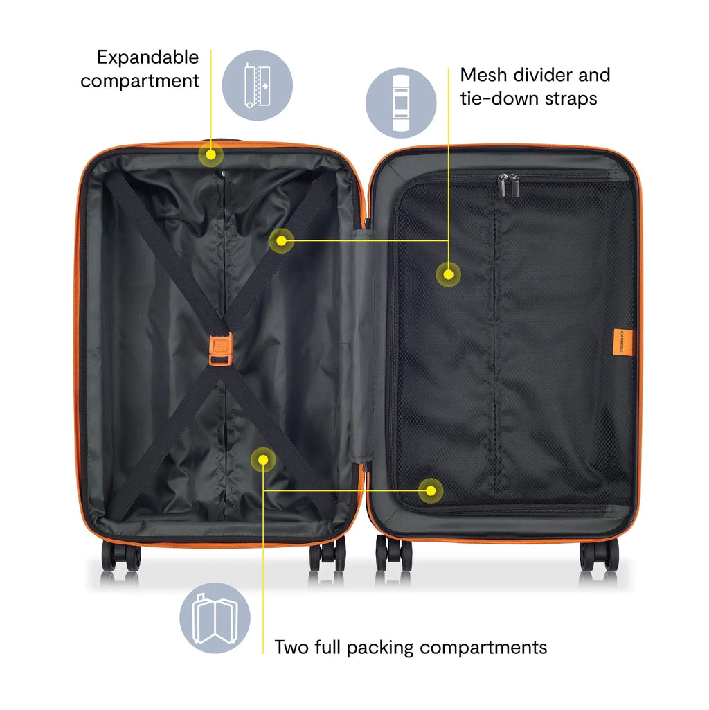 2026 NewSecuritech by Delsey, Citadel 31" Large Checked Hardside Spinner Luggage Green