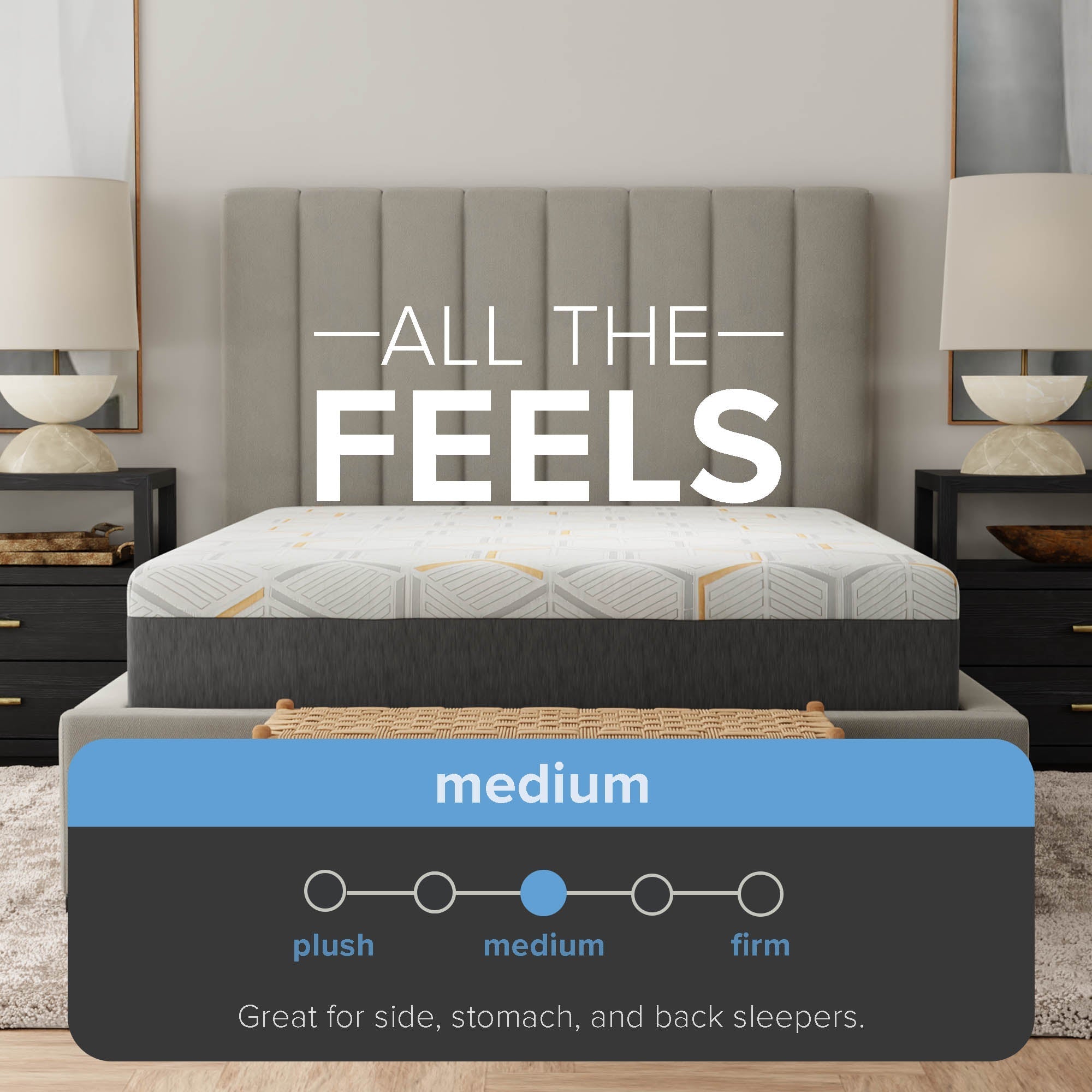 12 Inch Copper Gel Infused Memory Foam Mattress Premium Cooling Support