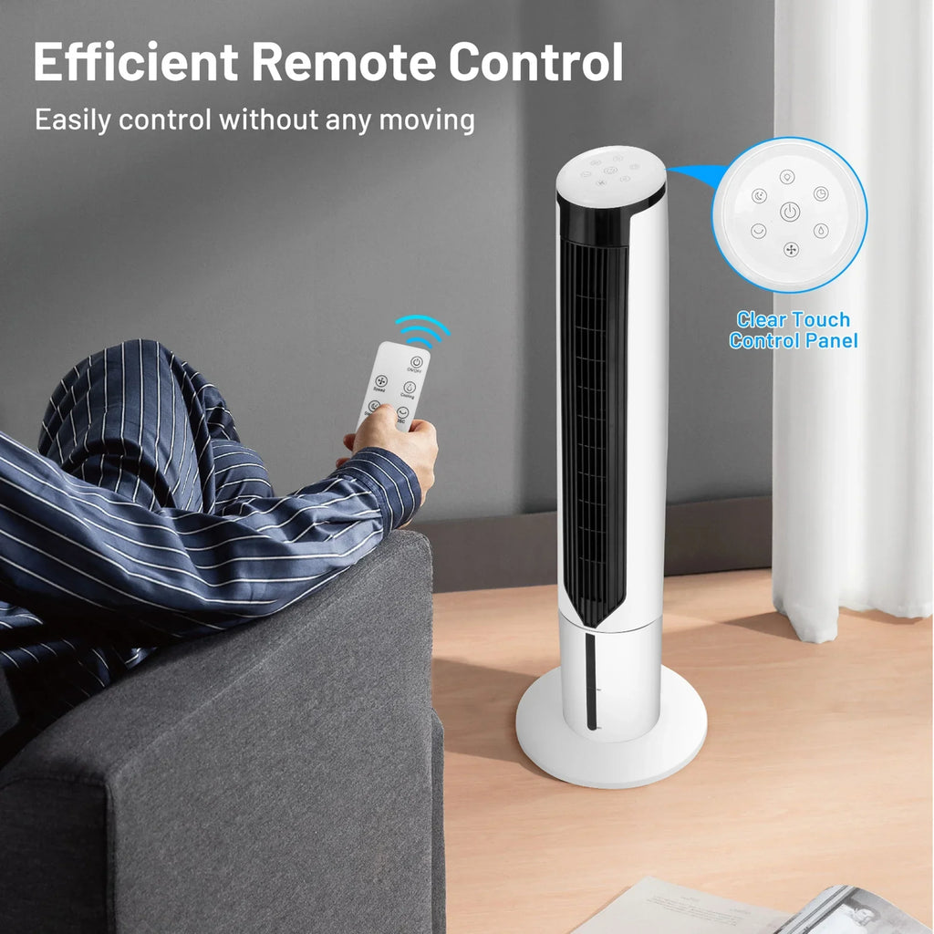 2026 NewGymax 41'' Tower Fan 3 in 1 Evaporative Air Cooler Humidifier w/ Remote Control