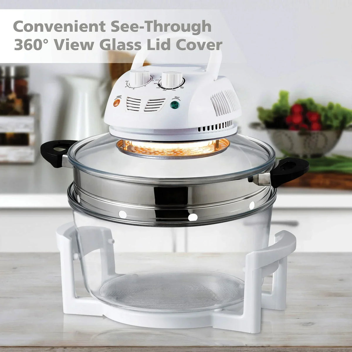 2026 NewNutrichef Halogen Oven Air-fryer/infrared Convection Cooker