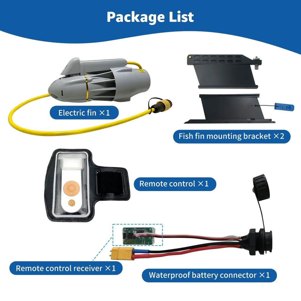 2026 NewElectric Enigne Trolling Motor for SUP, Fishing Kayak, Belly Boat, 8KM/H Underwater Thruster SUP Paddle Board, (Battery not Included)