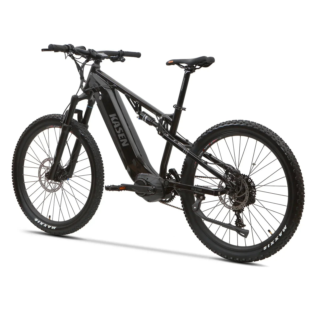 2026 NewKasen Electric Mountain Bike Mid-driven 500w 48v 15ah Full Suspension Throttle and Pedal Assist