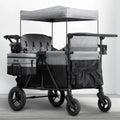 2026 Carrito-Paseador Jeep Wrangler Deluxe para 4 Niños – Capota Desmontable, Bolsa Térmica, Asientos Modulares, Almacenamiento XXL, Ruedas Antipinchazos, Manillares Ajustables