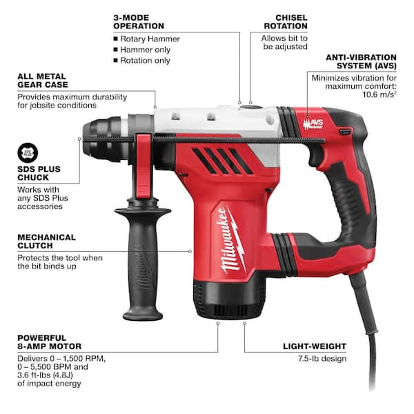 2026 New1-1/8 in. SDS-Plus Rotary Hammer