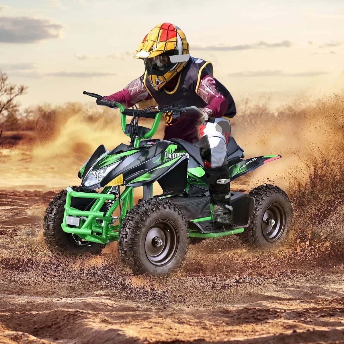 2026 NewAoemoe 500W Ride-On Racer �C 15mph Speed, 36V Battery, 45�C60 Min Play, Blue
