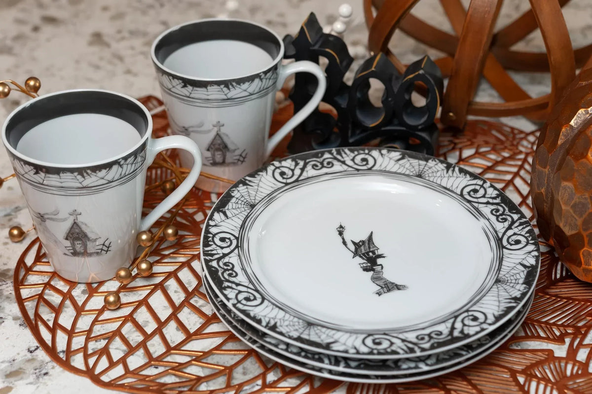 2026 NewThe Nightmare Before Christmas 16-Piece Ceramic Dinnerware Set