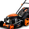2026 Cortacésped de tracción de Gasolina autopropulsado FUXTEC FX-RM4646 46cm de Ancho de Corte, Potente Motor de Gasolina con transmisión GT 146cc Easy Clean 4en1 2,6KW Mulching/Bolsa de césped 50L