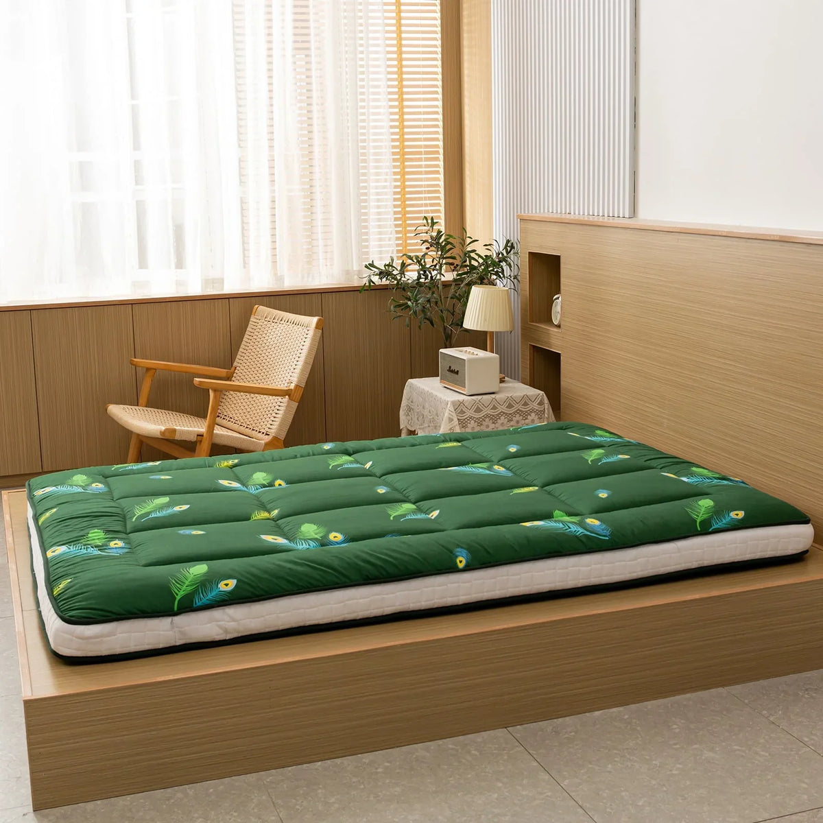 2026 NewExtra Thick Futon Floor Mattress, Padded Japanese Folding Roll Up Mattress Sleeping Pad, Foldable Camping Portable Mattress Shikibuton