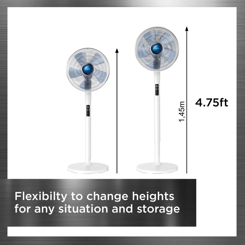 2026 NewRowenta Turbo Silence Standing Floor Fan with Remote, 53 Inch, Portable, 5 Speeds, VU5670