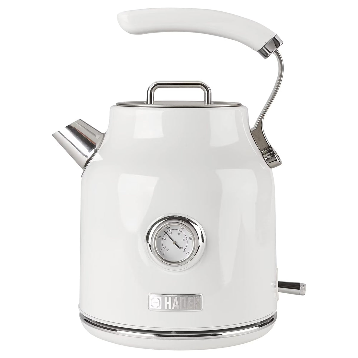 2026 NewHaden Dorset 1.7 Liter Electric Water Kettle with Base, Putty & Chrome